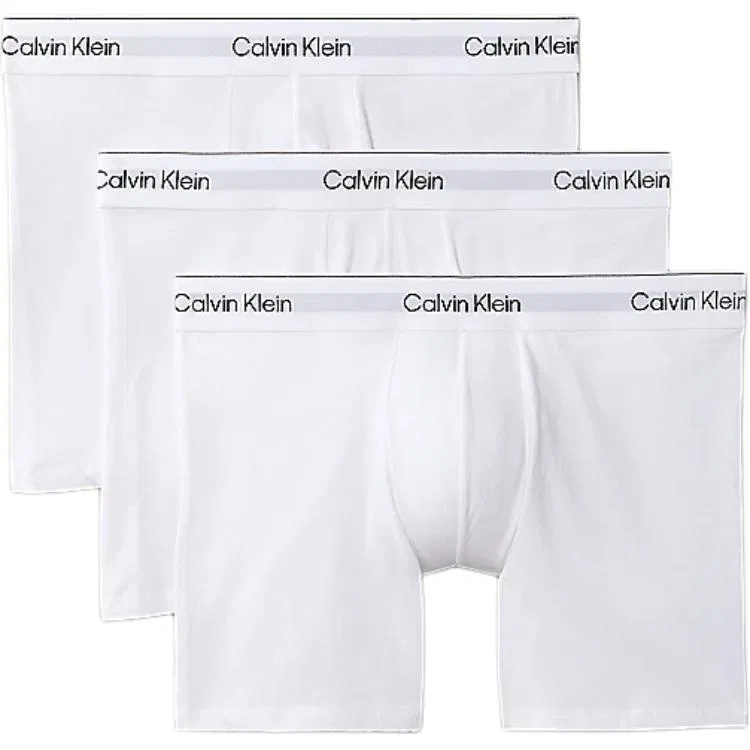 Боксеры 3 шт Calvin Klein белые