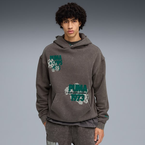 

Баскетбольная толстовка с капюшоном Hoopacalypse Puma, серый