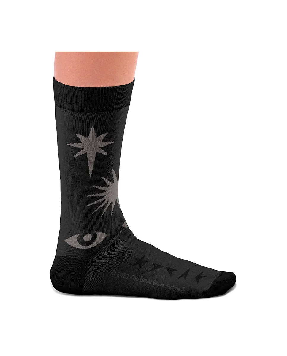 

Мужские носки David Bowie Blackstar серые хлопковые Sock Affairs, темно-серый