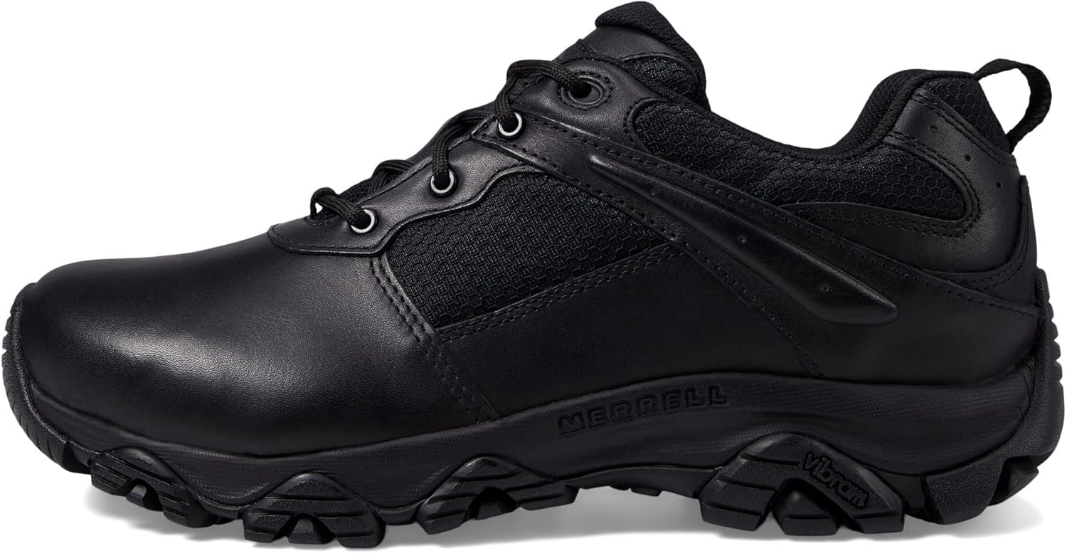 Мужские тактические и ботинки Merrell Moab 3 Response, верх из цельнозерной кожи и сетки, водонепроницаемые, для походов, работы и боевых условий, черный — фото 4