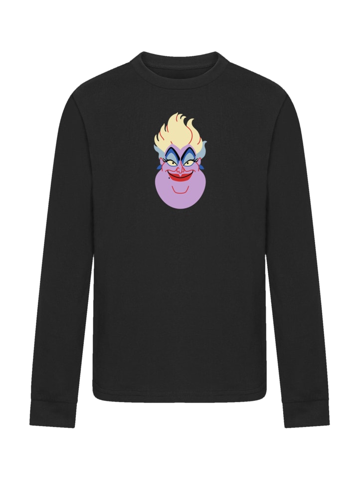 

Футболка F4NT4STIC Langarm T-Shirt Disney Bösewichte Ursula Face, черный