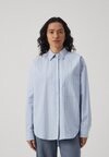 

Блуза на пуговицах STRIPE SHIRT OVERSIZED Good American, синий
