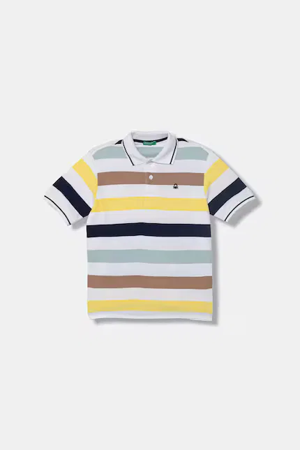 Поло детское хлопковое United Colors of Benetton, мультиколор
