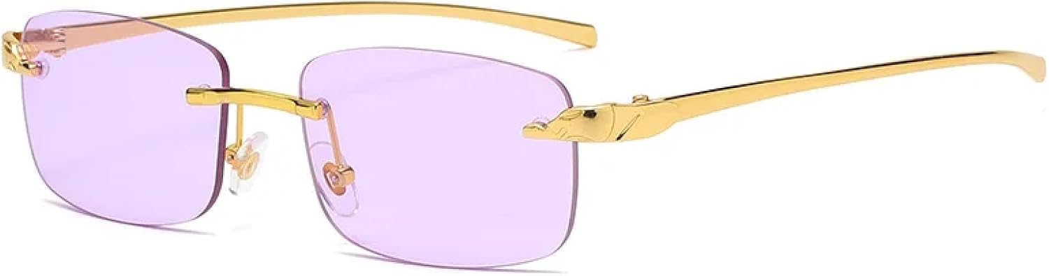 

Солнцезащитные очки с защитой от УФ-излучения UV400 | Без оправы, металлические, маленький размер | Для женщин и мужчин, для занятий спортом на открытом воздухе и вождения DSVIGF, 08