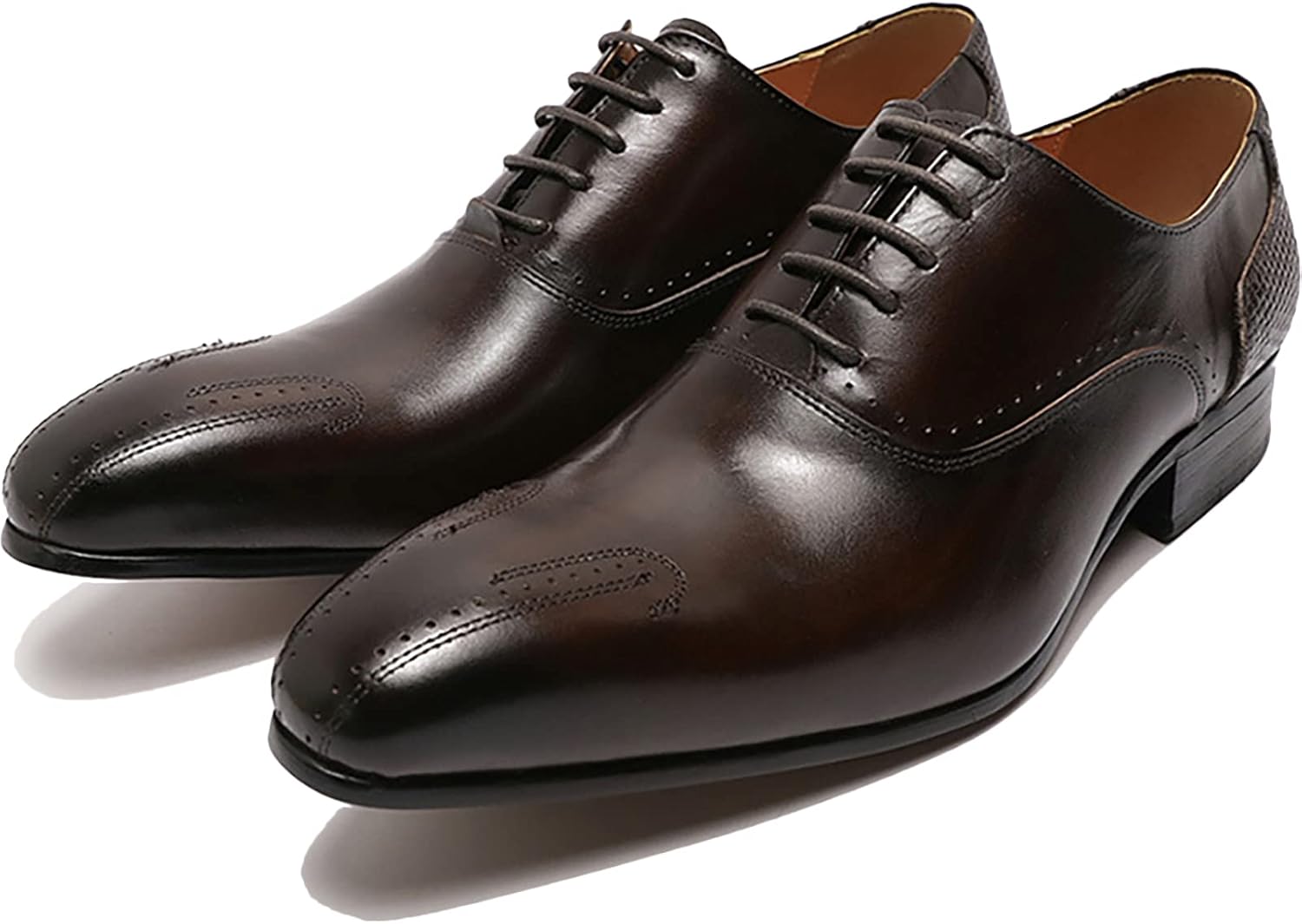 

Мужские классические туфли с шнуровкой Brogues, повседневные туфли Wingtip Derbys, туфли Oxford для бизнеса и свадеб, коричневые, 43 размер Generic