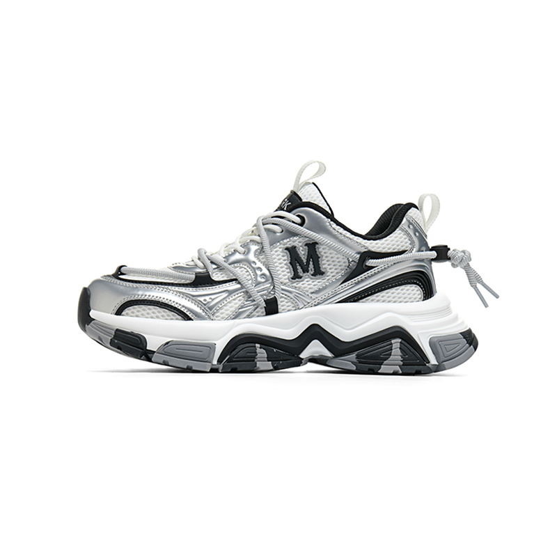 

FAIRWHALE Мужские низкие массивные кроссовки Space Silver Gray, цвет Space Silver Gray