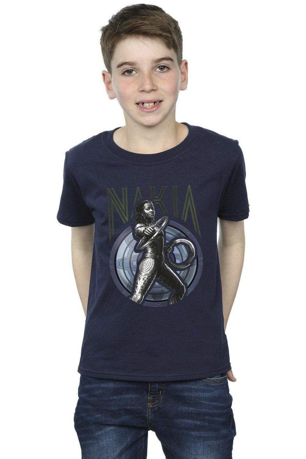 

Футболка Wakanda Forever Nakia Shield Marvel, темно-синий