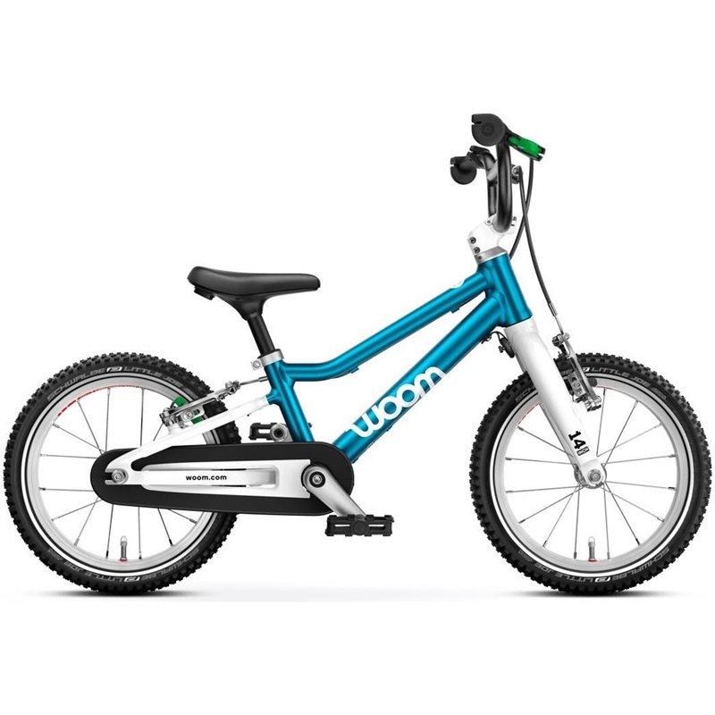

Детский велосипед Woom Go 2 14", металлик синий