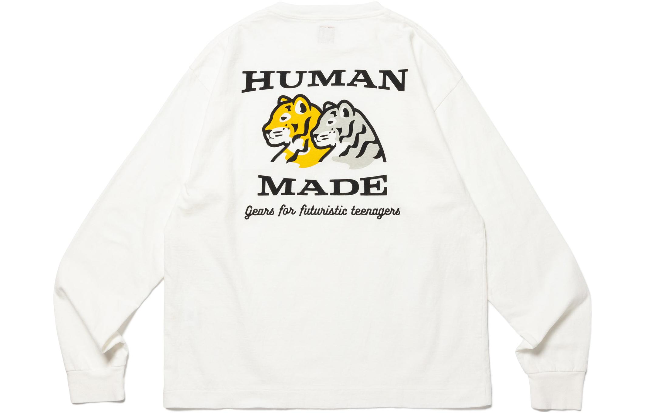 

Футболка в стиле милитари унисекс HUMAN MADE, зеленый