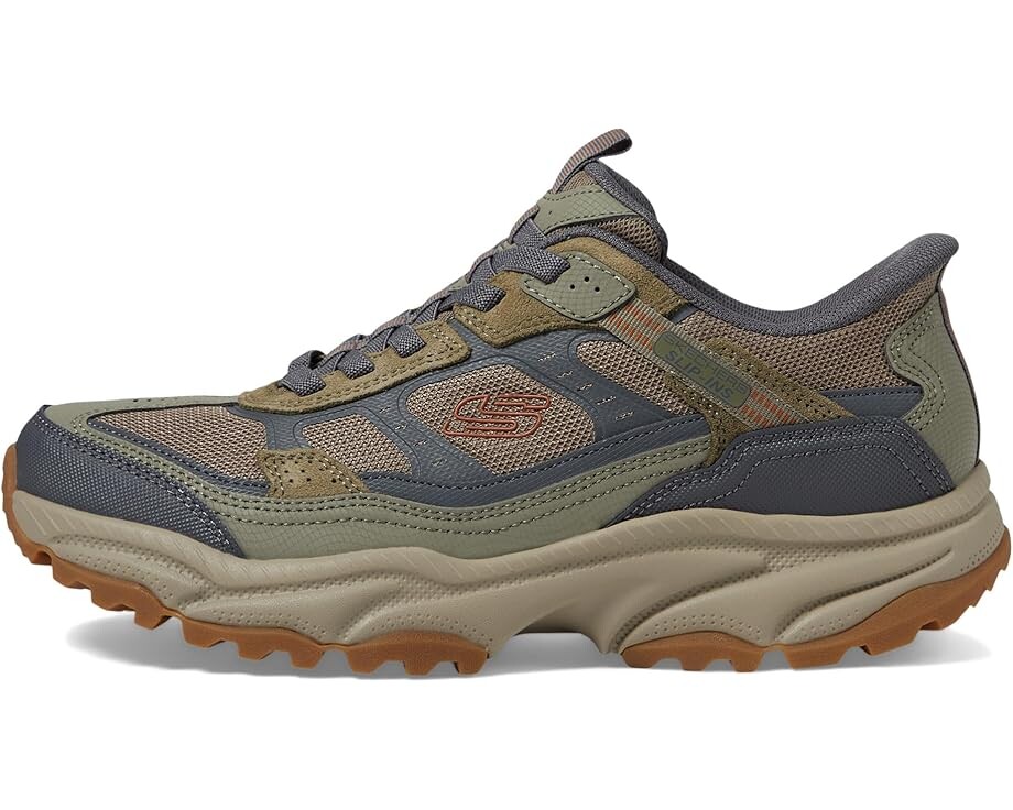 Кроссовки SKECHERS Vigor AT Hands Free Slip-In Sneaker, цвет Olive/Gray — фото 4