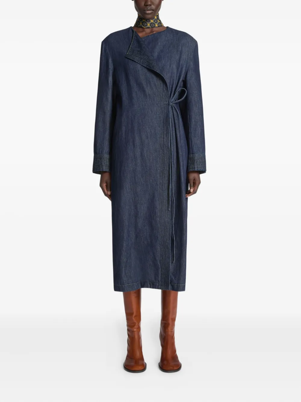 Сапоги с закругленным носком Dries Van Noten, коричневый — фото 4