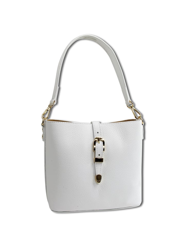 

Сумка через плечо Toscanto, кожа, белая, ок. 23 см