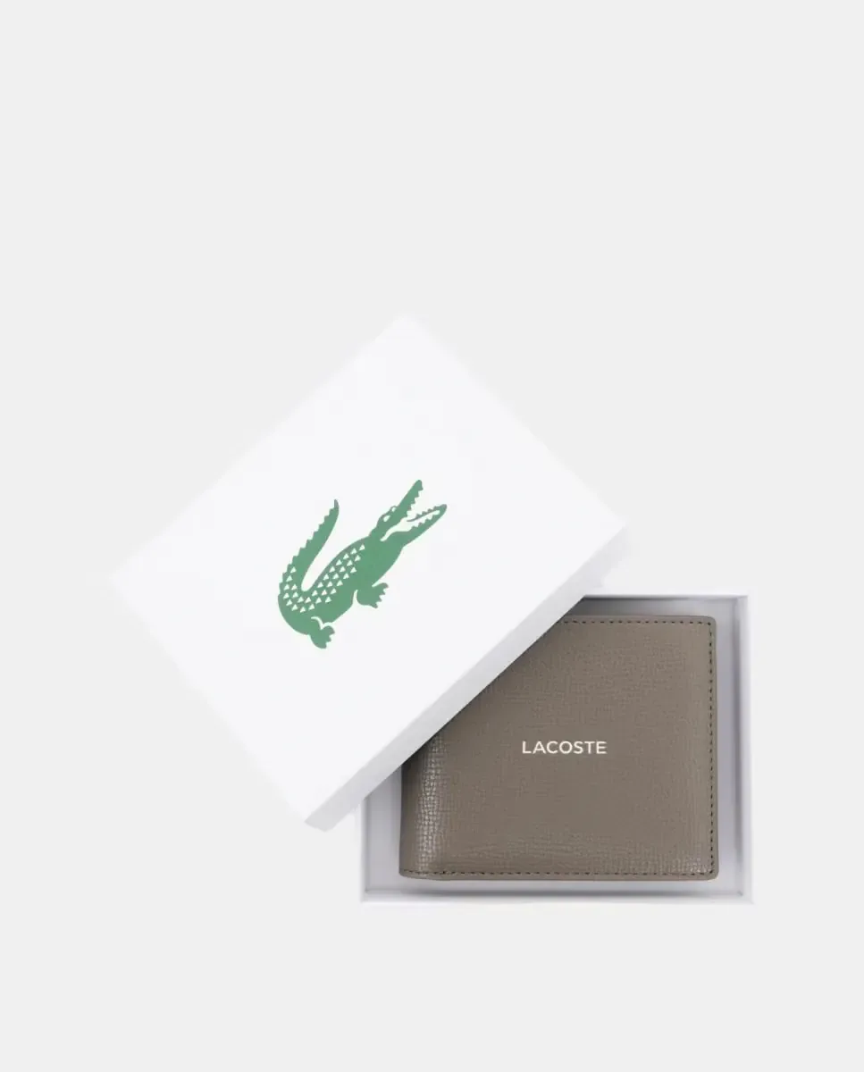 Мужской кожаный кошелек Ossian Lacoste, коричневый — фото 3