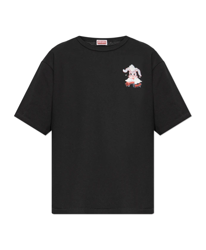 

Хлопковая футболка Kenzo, черный