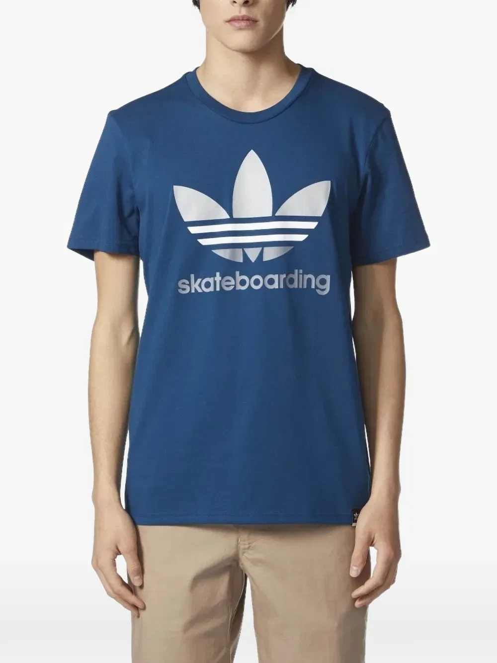 Футболка с логотипом Trefoil clima 3.0 Adidas, синий