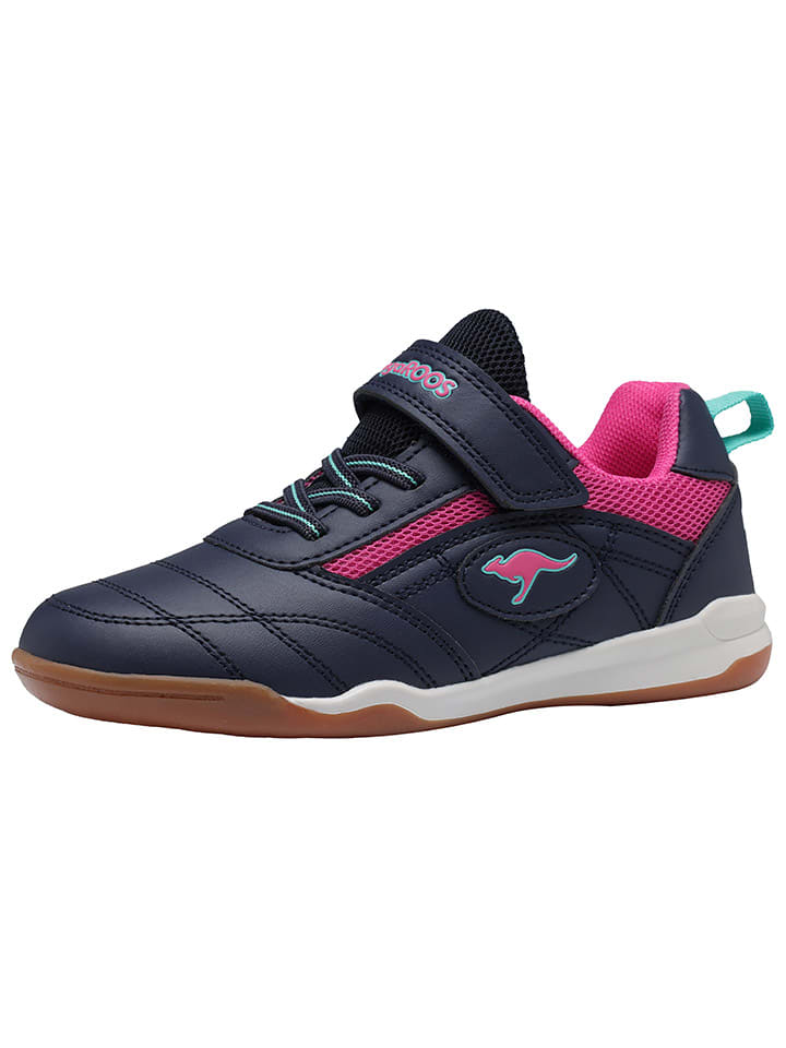 

Кроссовки на шнуровке Kangaroos, цвет dunkelblau/pink