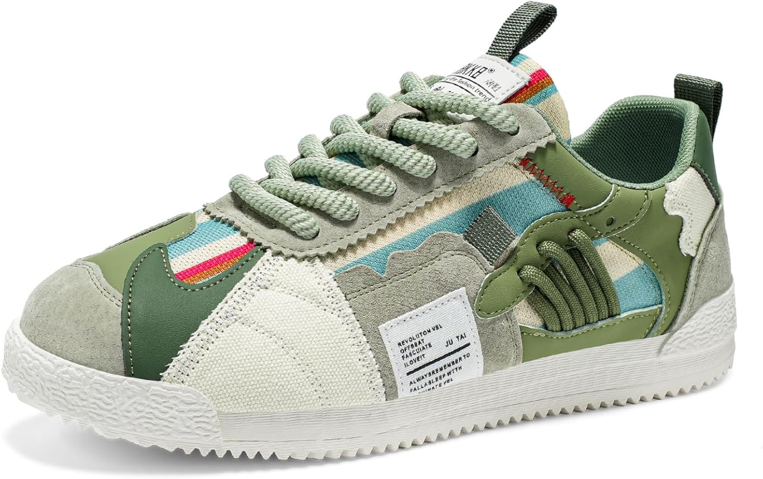 

Мужские многоцветные кроссовки в технике пэчворк Yrzhgdl, зеленый