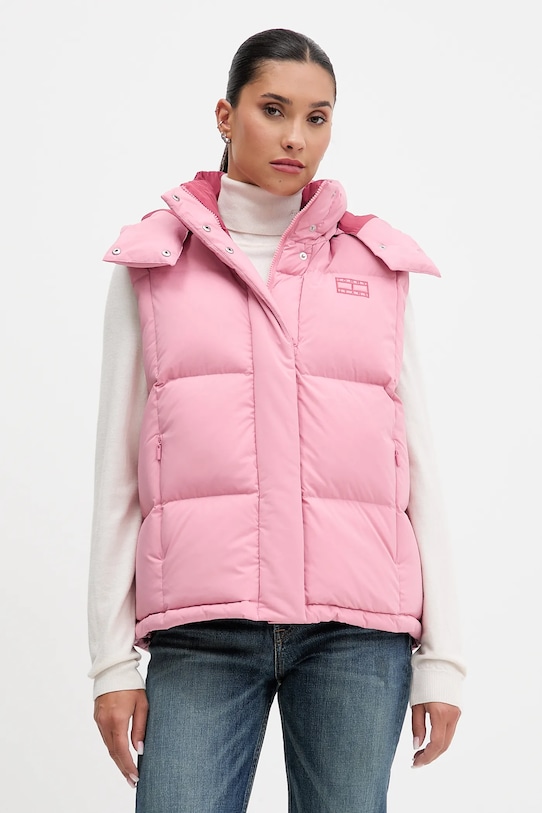 

Пуховый жилет Tommy Jeans, розовый
