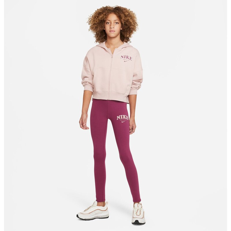 Tight g nsw fav trend hw lggng prnt Nike, цвет rosewood — фото 3