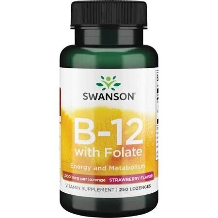 

Витамин В12 в пастилках Swanson Witamina B-12 1000mcg, 250 шт