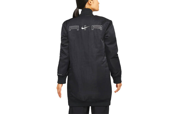 Куртка (WMNS) Nike Air Therma-FIT Synthetic-Fill Loose Mid-Length Stay Warm Jacket Black, черный — фото 2