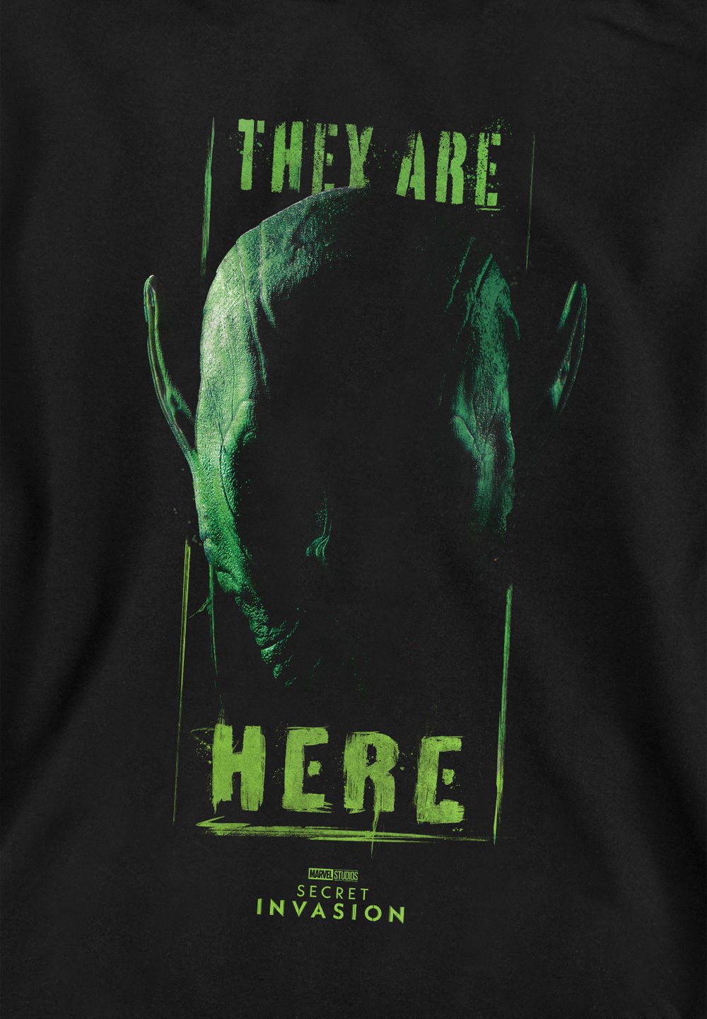 

Толстовка SECRET INVASION THEY ARE HERE PRINT Marvel, черный