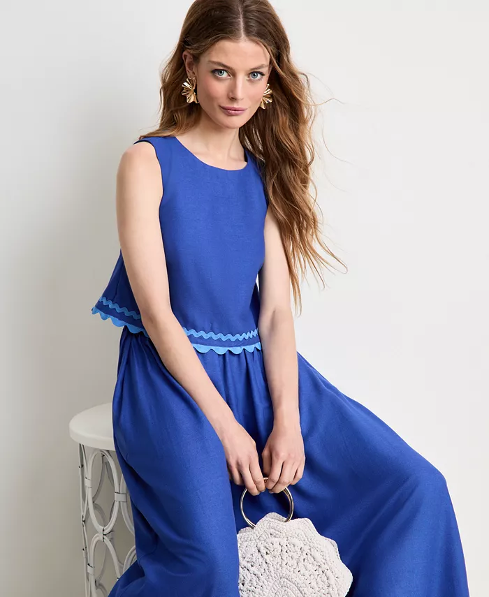 

Женская юбка с аппликацией Ric Rac On 34th, синий