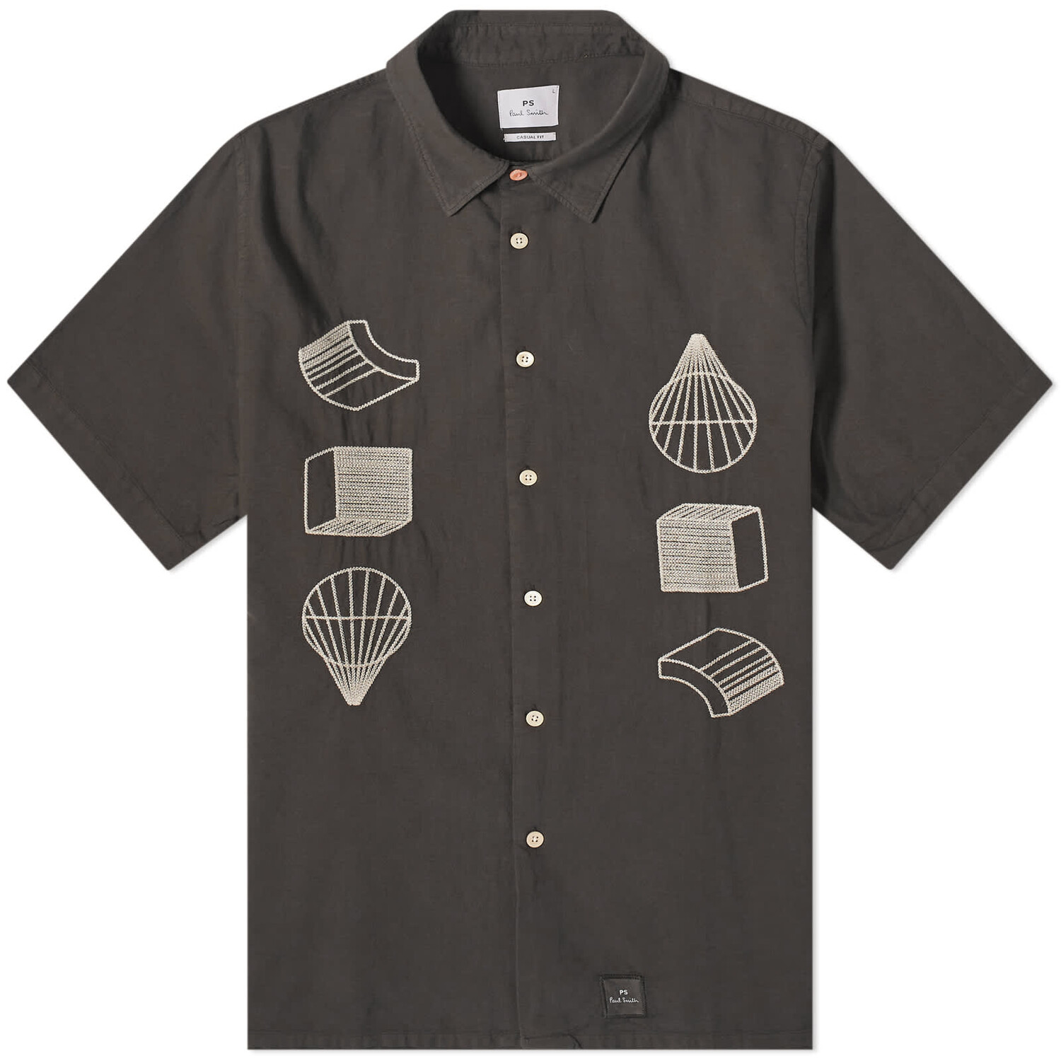 

Рубашка Paul Smith Embroidered Vacation, цвет Greys