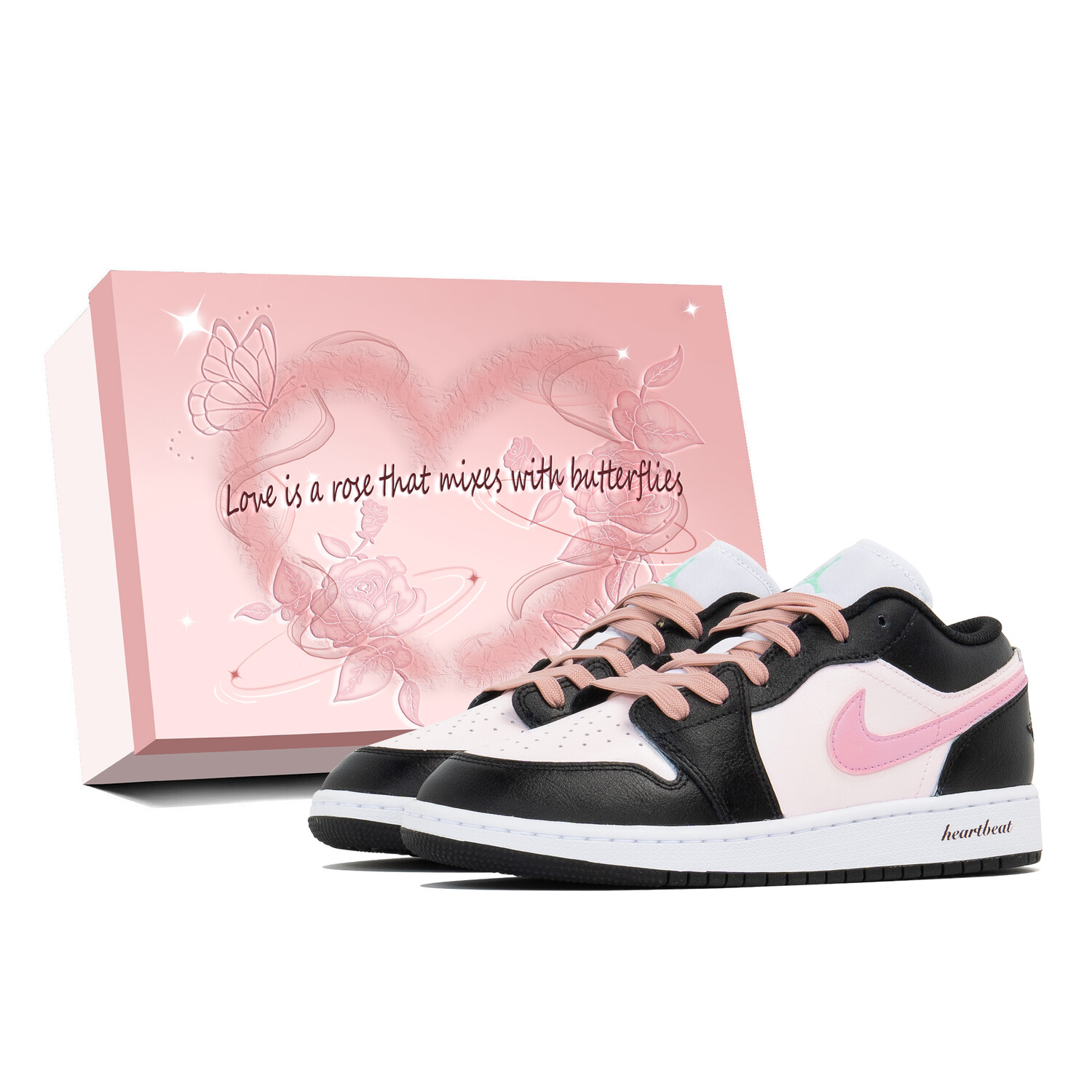 

Кроссовки Air Jordan 1 Vintage Basketball Shoes Women's Low-top Black, черный