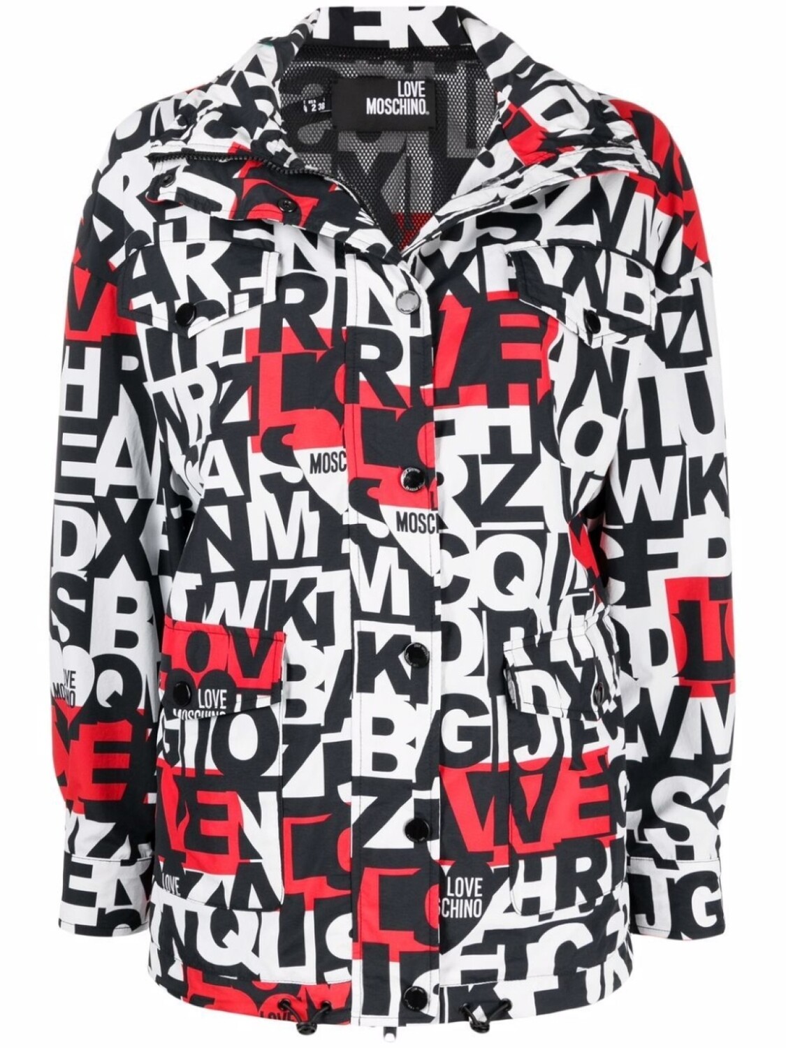 

Love Moschino куртка с принтом, черный