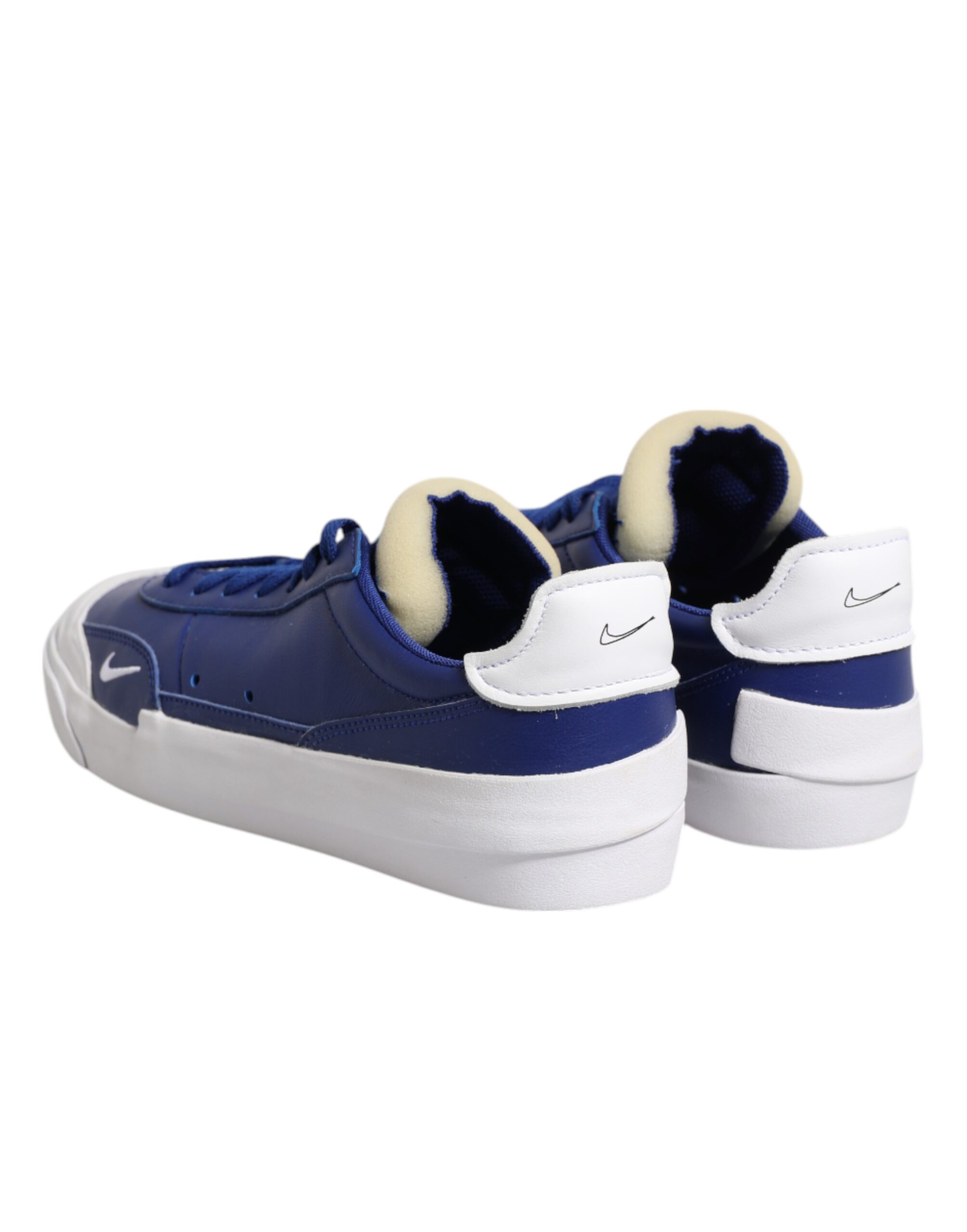 Бело-синие кроссовки PRM со шнуровкой и низким верхом Drop-Type Nike, Blue and White — фото 4