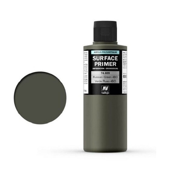 

Грунт акриловый Vallejo Surface Primer, Русский Зеленый 4БО, 200 мл