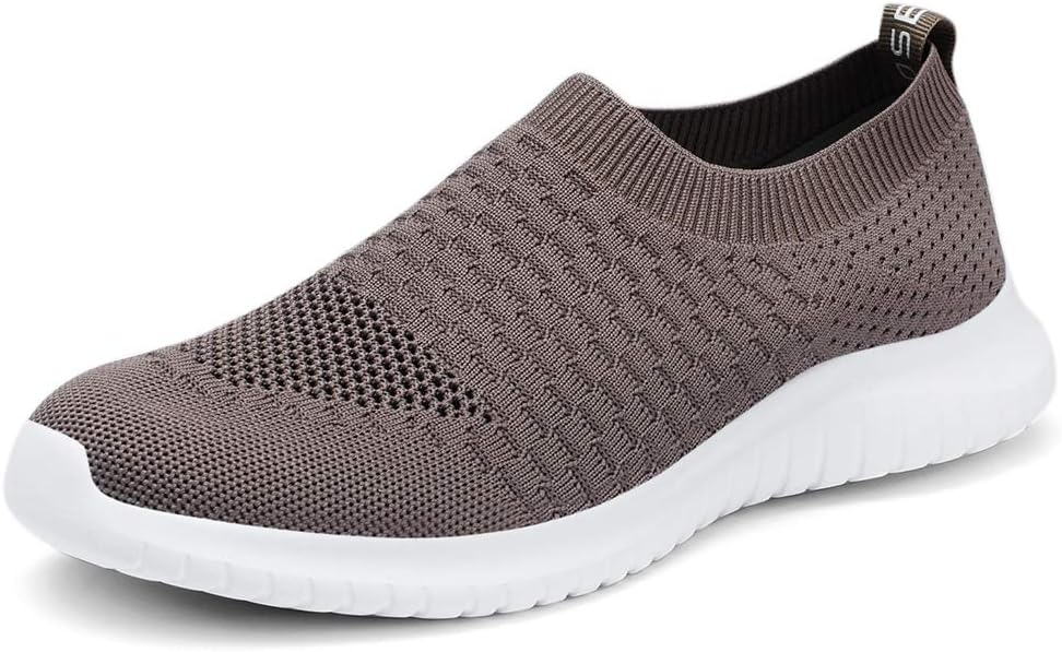 

Мужские кроссовки TIOSEBON с легкой посадкой, для ходьбы, из трикотажной сетки, коричневый