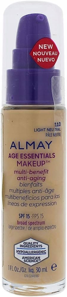 

Almay Age Essentials Multi 110 светлая нейтральная тональная основа Revlon