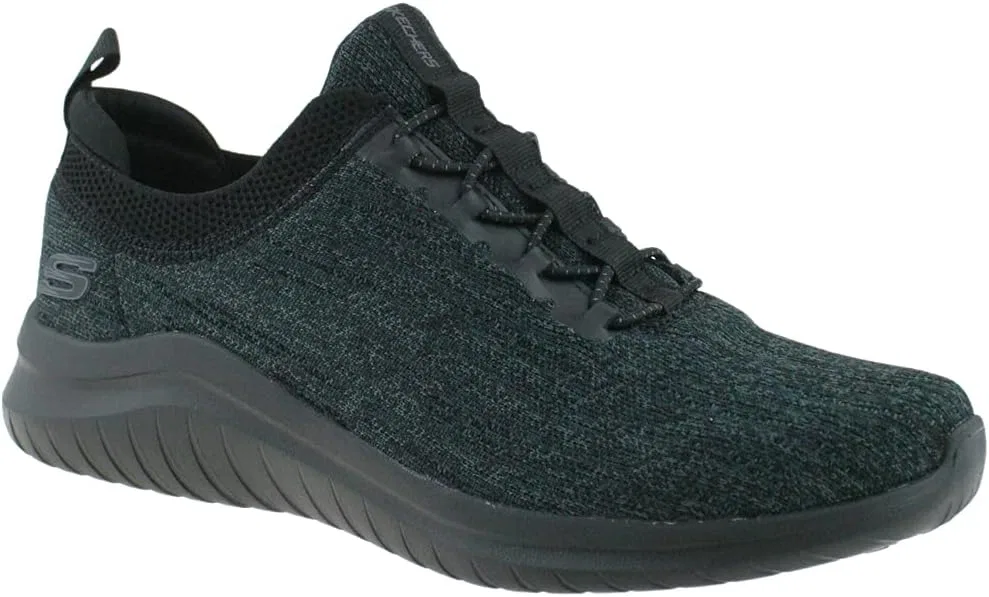Мужские кроссовки Skechers Ultra Flex 2.0 Cryptic, Black Knit Black Trim — фото 2