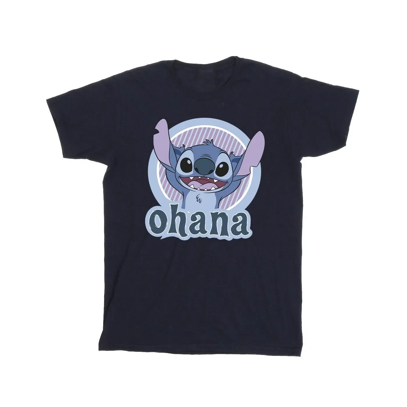 Футболка детская с принтом Lilo and Stitch Disney, темно-синий — фото 2