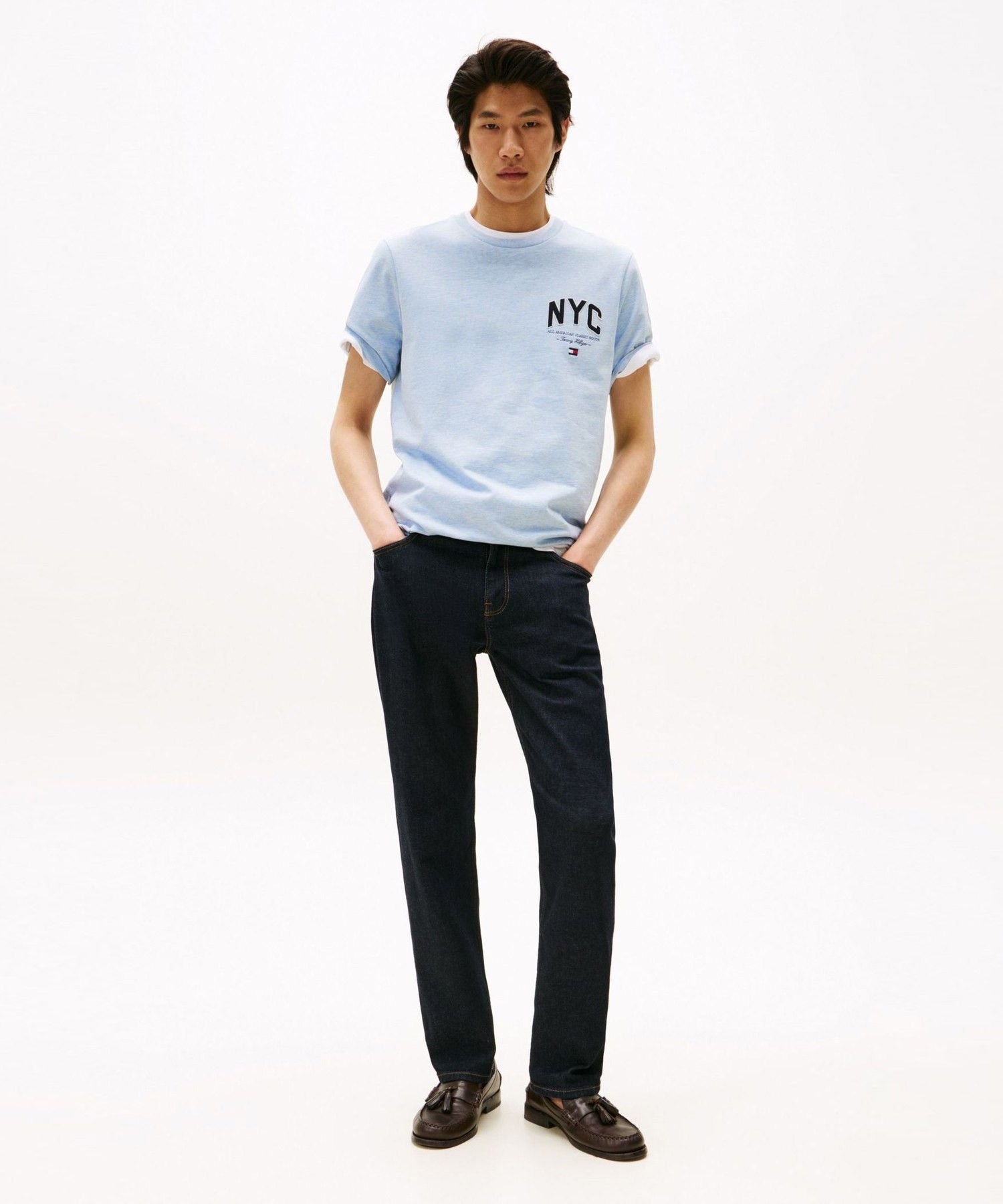 Футболка Hilfiger Script TOMMY HILFIGER, Blue DS9
