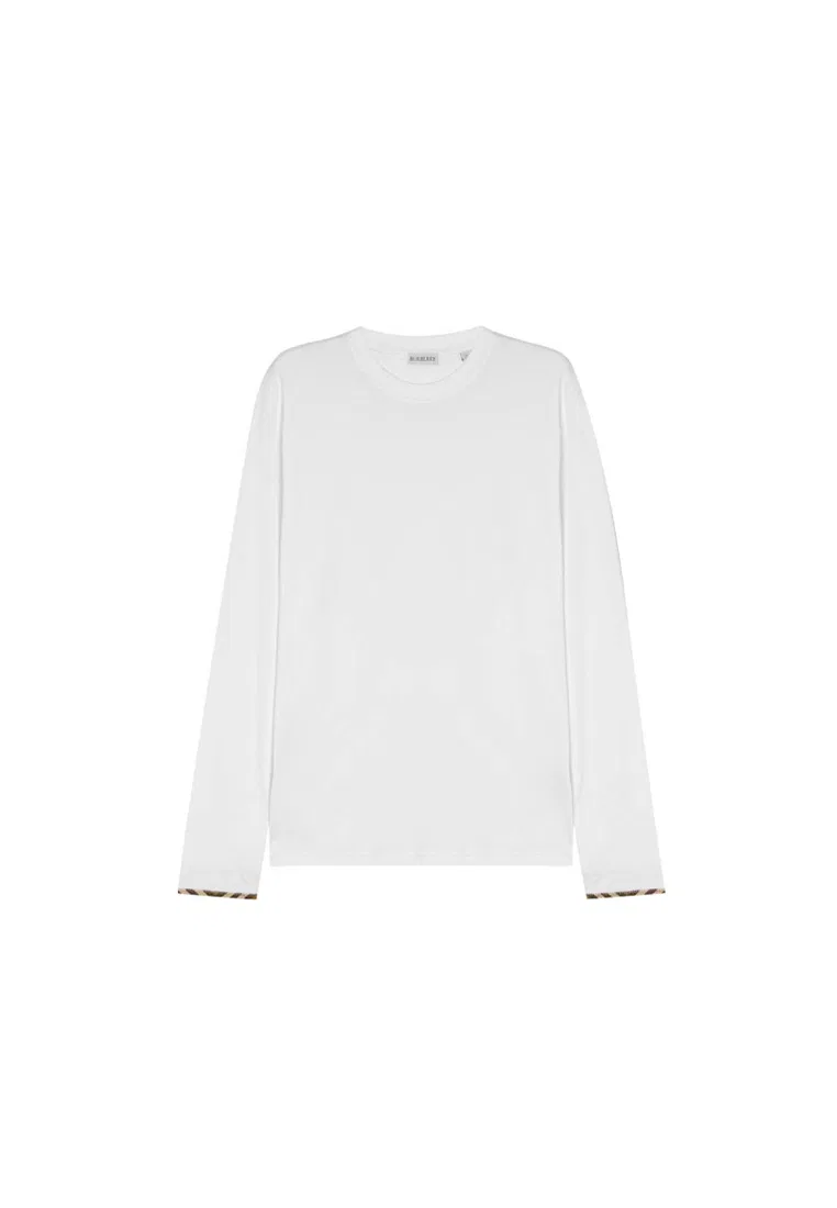 Футболка с длинным рукавом Burberry 81042841, хлопок, белый