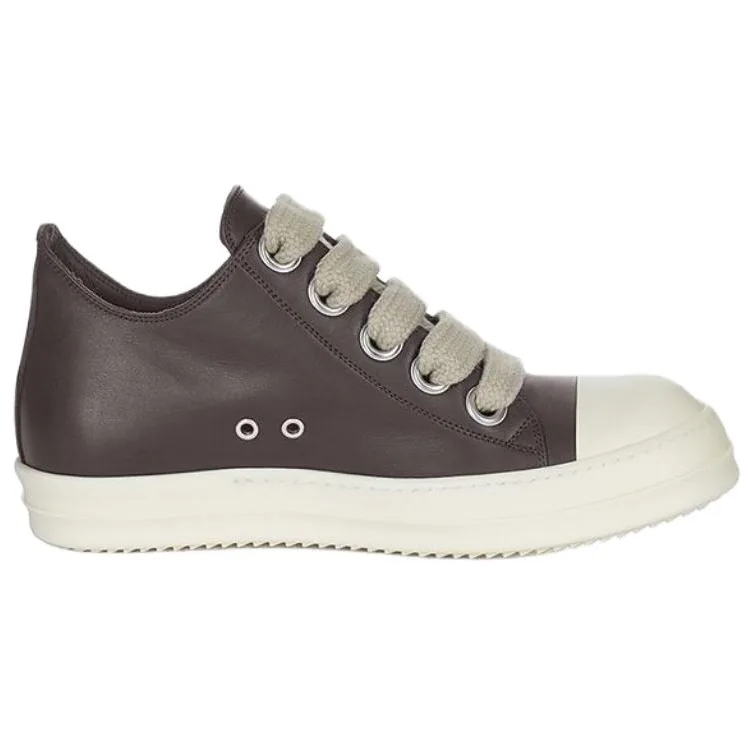 RICK OWENS Кроссовки для скейтбординга RO Jumbolace из коровьей кожи, мужские, темное молоко-белый — фото 3