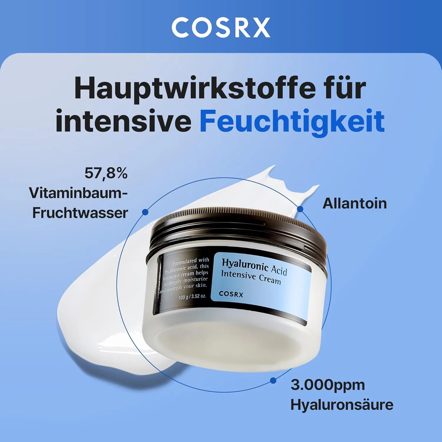 Крем для лица Cosrx — Интенсивный с гиалуроновой кислотой от, 100 мл — фото 2