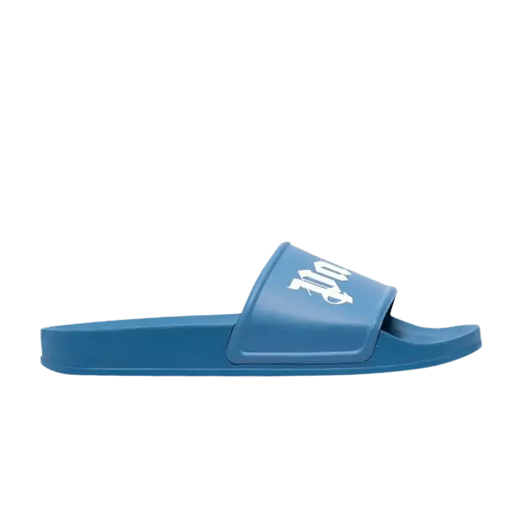 

Кроссовки Palm Angels Logo Slide Blue, синий