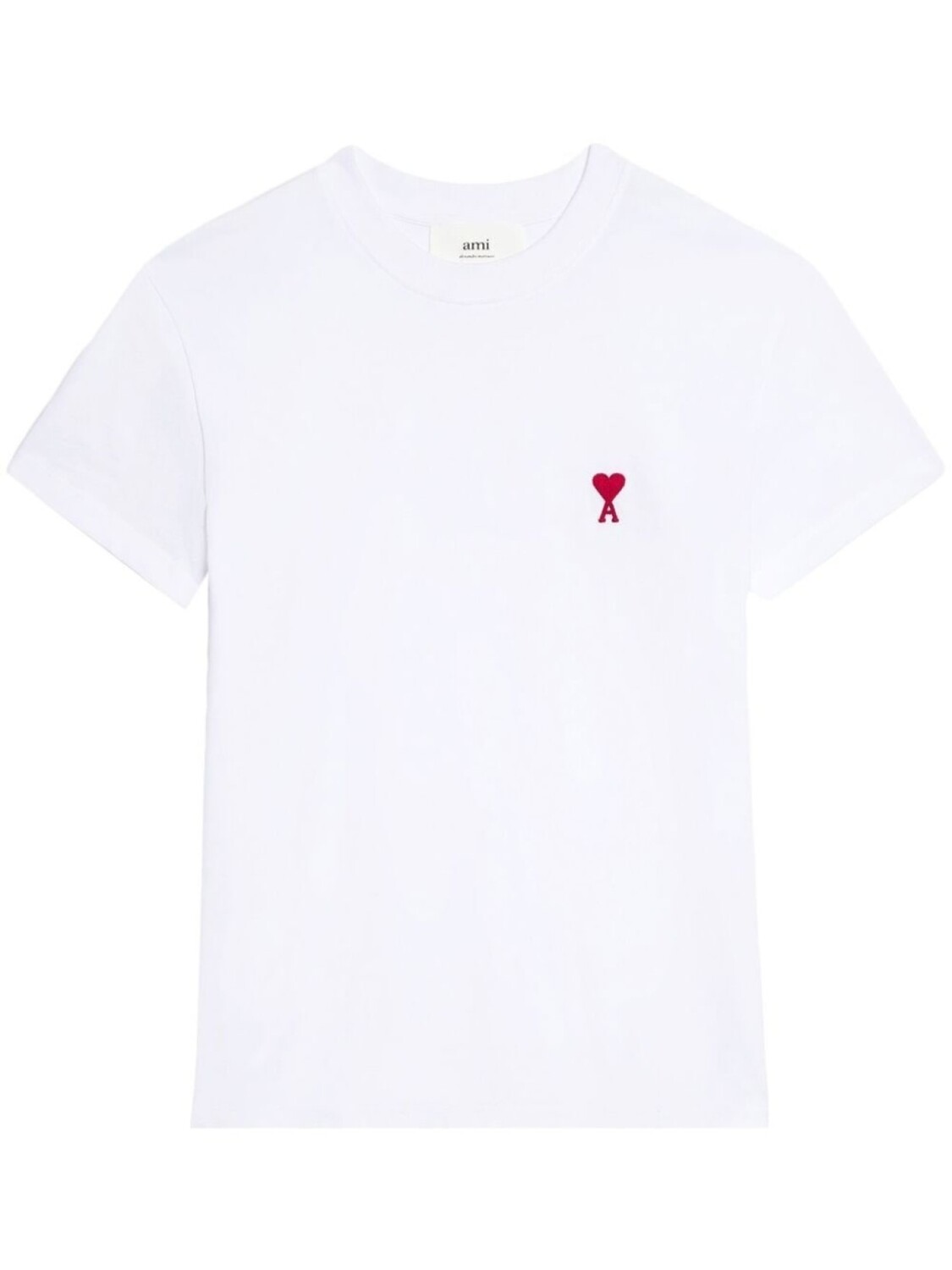 

AMI Paris футболка с монограммой Ami de Coeur, белый