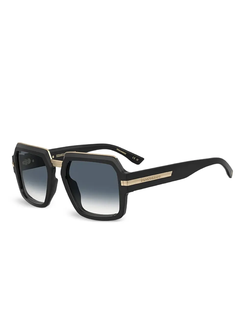 

Солнцезащитные очки в квадратной оправе DSQUARED2 EYEWEAR, черный