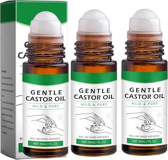 Органическое касторовое масло CastorGlo Golden Roll-On, 30 мл Vitrywei