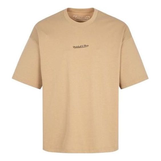 

Футболка Mitchell & Ness Logo Word T-shirt 'Khaki', желто-коричневый