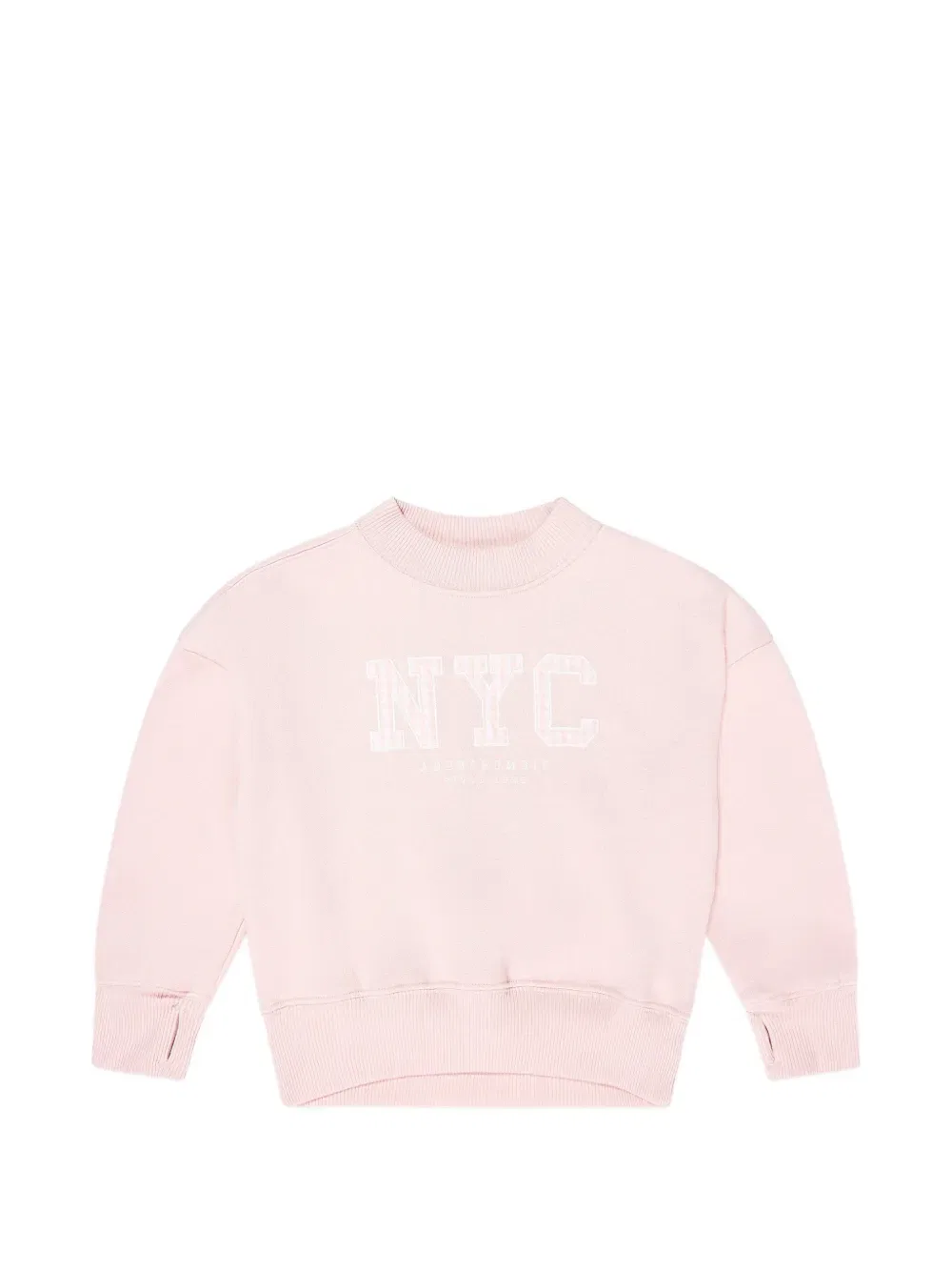 Толстовка с круглым вырезом и принтом Abercrombie Fitch Kids, розовый