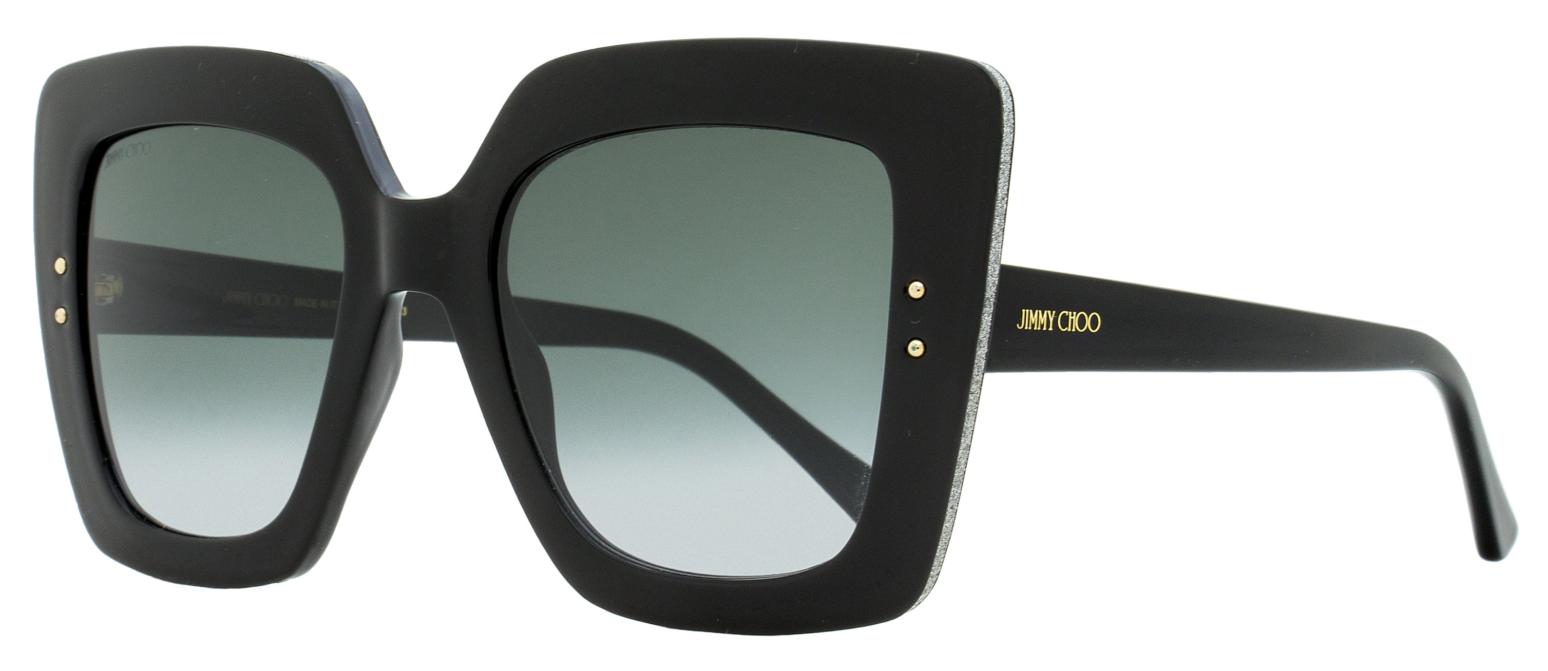 

Женские квадратные солнцезащитные очки Jimmy Choo Auri /G 8079O черные 53 мм