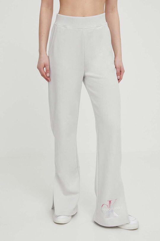 

Хлопковые спортивные штаны Calvin Klein Jeans, серый