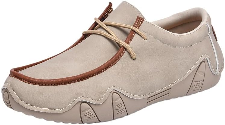 

Мужские повседневные модные кроссовки для вождения, ходьбы и скалолазания, мягкие мокасины Hhhchpm, бежевый