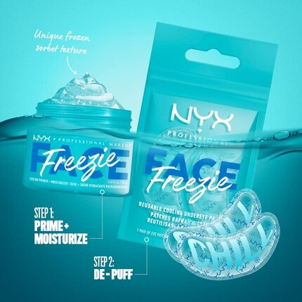 Охлаждающий праймер для лица Freezie + увлажняющий крем 10-в-1 для подготовки к макияжу, уход за кожей, Nyx Professional Makeup — фото 3